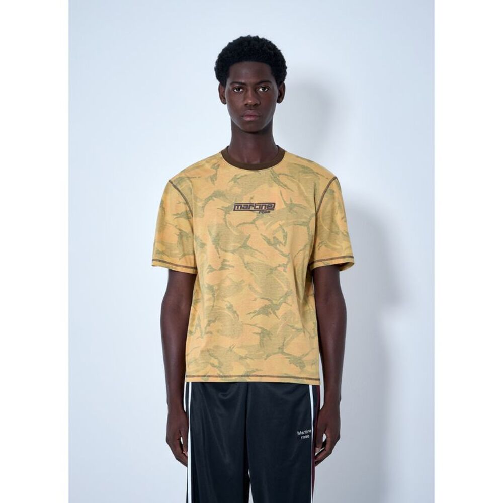Martine Rose Men Printed Cotton Jersey T-Shirt